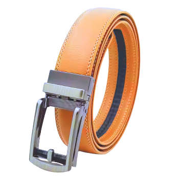 Classic smoked gunmetal camel adjustable ratchet mens belt